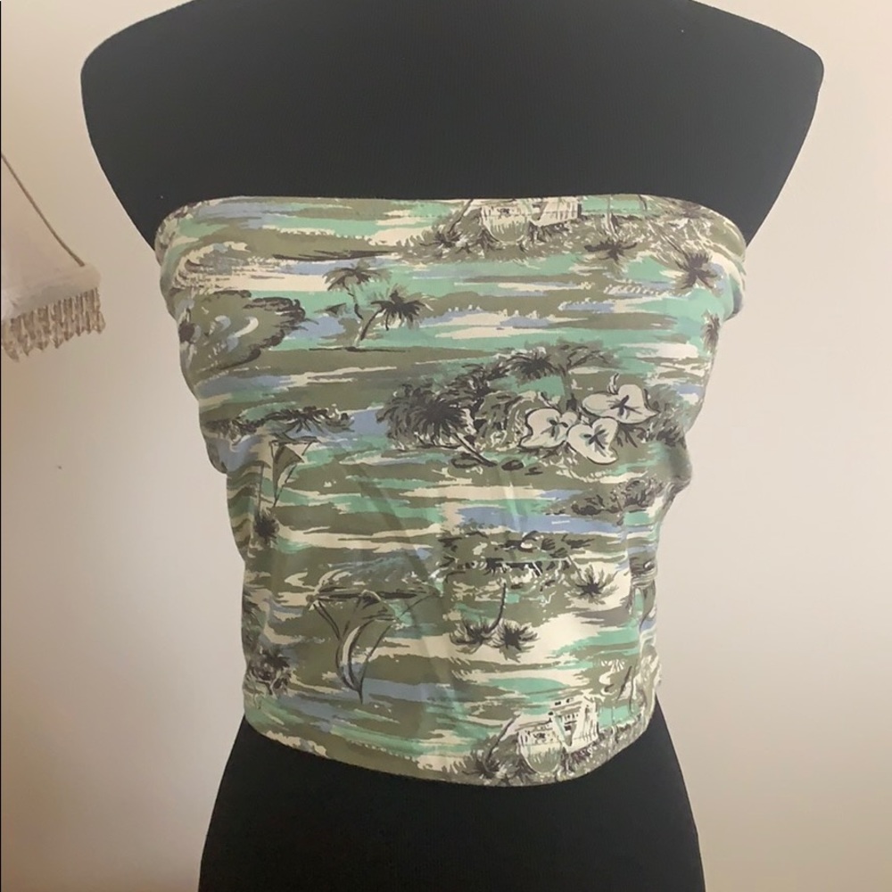 TROPICAL BANDEAU TOP